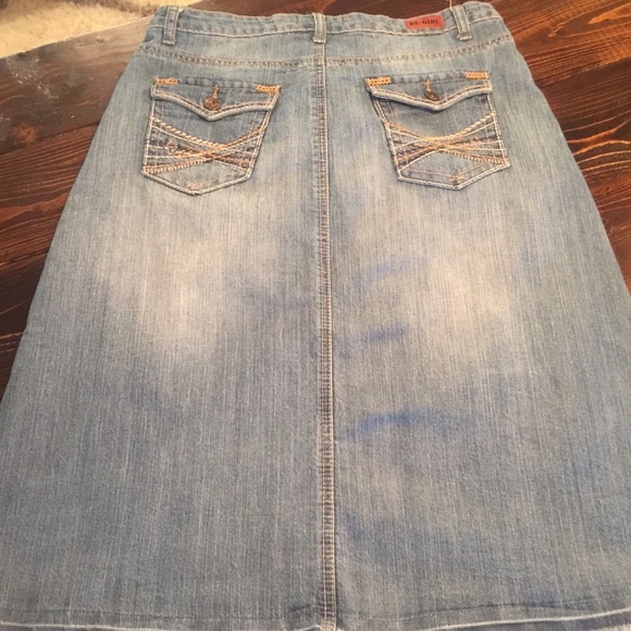 Modest Denim Skirt - Picture 7 of 7